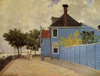 Claude Oscar Monet : The Blue House at Zaandam